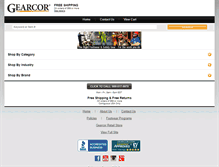 Tablet Screenshot of gearcor.com